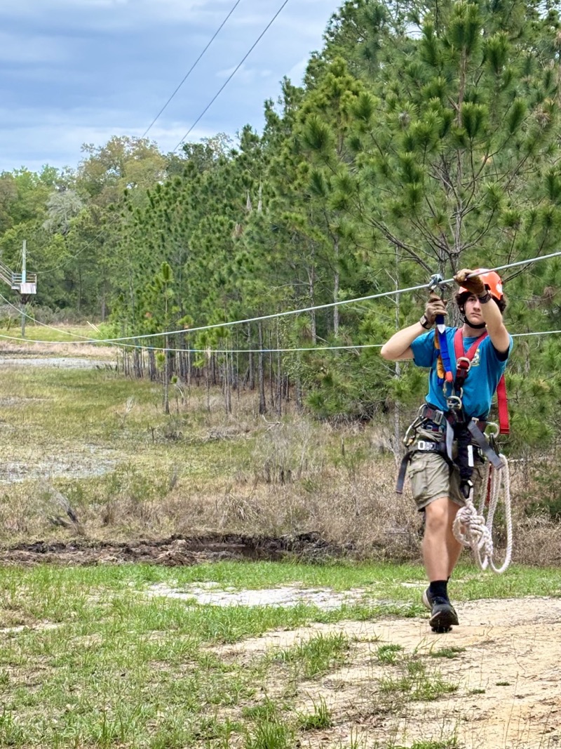 Kittus at Camp LaNoChe — zipline instructor