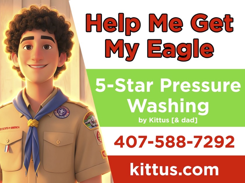 Kittus Pressure Washing yard sign